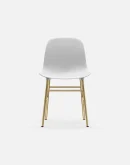 Glozin II Form Chair Brass Base