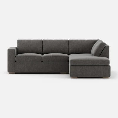 Glozin II Sectional Sofa in Latex—Sand